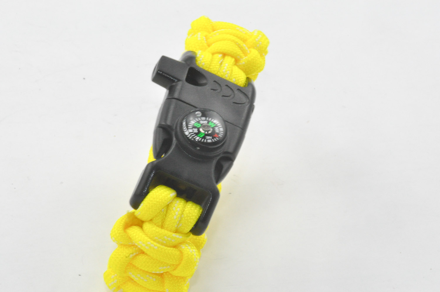 BRACCIALE PARACORD 550 GLOW 6 in 1 - con Manuale - YELLOW GLOW IN THE DARK