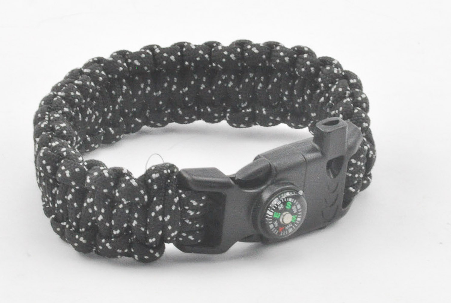 BRACCIALE PARACORD 550 Type III 5 in 1 - con Manuale - BLACK