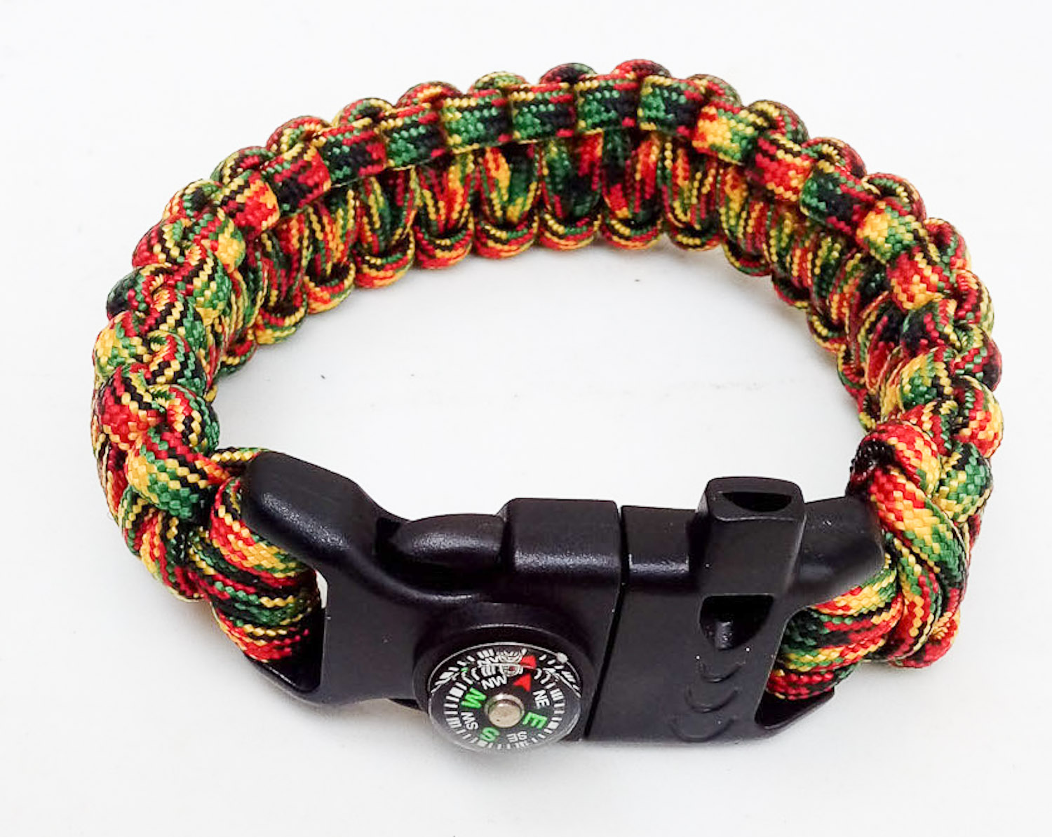BRACCIALE PARACORD 550 Type III 5 in 1 - con Manuale - JAMAICAN
