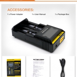 CARICABATTERIE INTELLIGENTE - NITECORE CHARGER D2