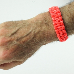 BRACCIALE PARACORD FISH AND FIRE 7 in 1 - con Manuale - ORANGEBRACCIALE 