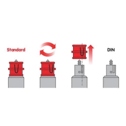 CARICABATTERIA USB DOPPIA 2000 MA 12/24 V 2 IN 1 PER ACCENDISIGARI STANDARD E DIN