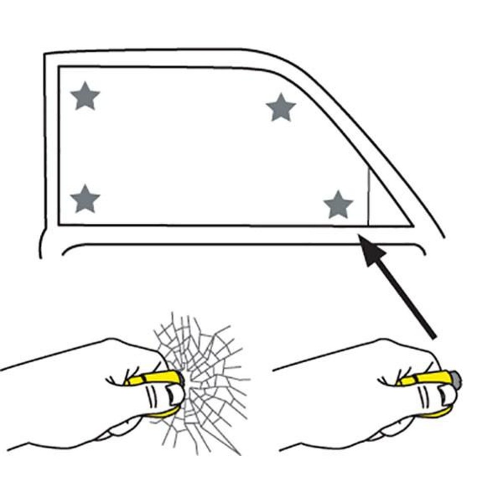 1 Pezzo Martello Sicurezza Auto In Abs 2 In 1: Rompivetro Per Auto E Taglia  Cintura Di Sicurezza, Strumento Di Emergenza Per Autodifesa E Salvataggio