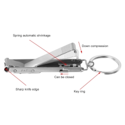 TAGLIAUNGHIE PORTACHIAVI SUPER RESISTENTE IN ACCIAIO INOX 